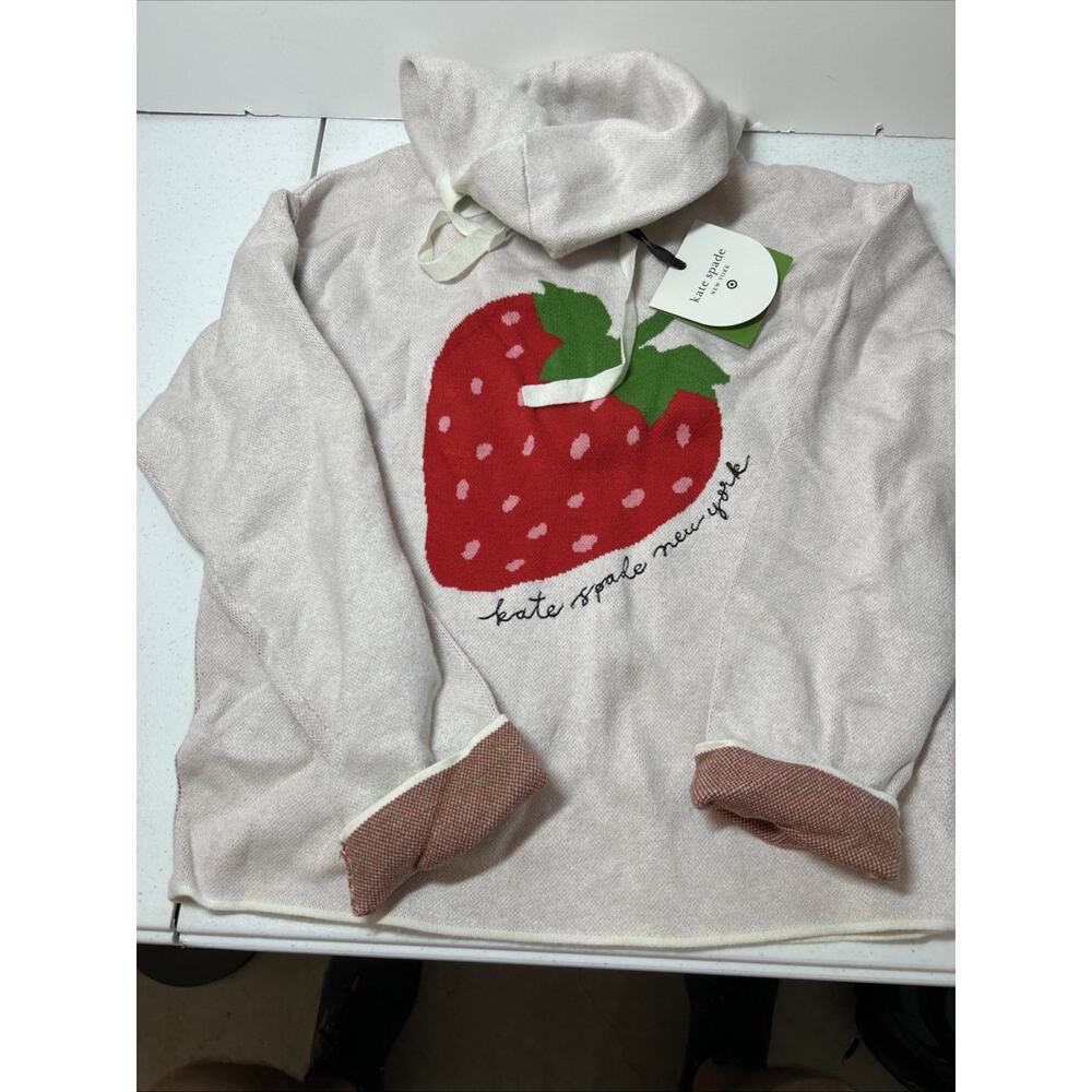 NWT Kate Spade New York x Target Strawberry Hoodie Sweater Size XS